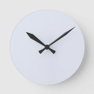 Relógio Redondo Solid Pale Powder Blue Wall Clock
