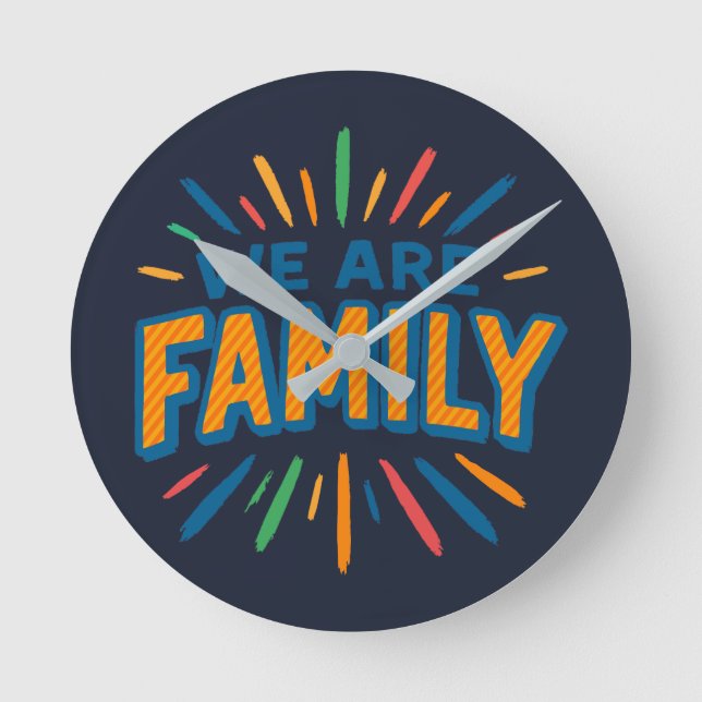 Relógio Redondo Somos da Família 1 (Frente)