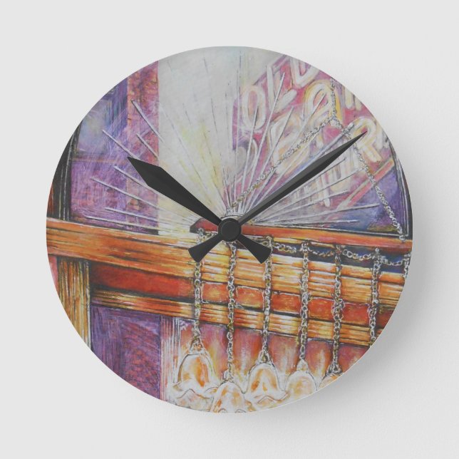 Relógio Redondo Somos Todas Mães Voando À Volta Da Mesma Luz. (Frente)