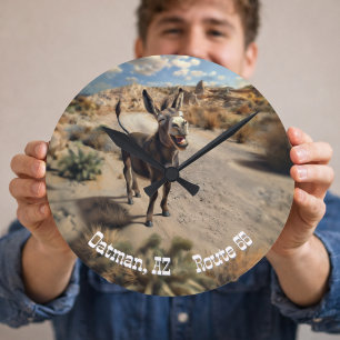 Relógio Redondo Sorriso de burro, Arizona de Oatman, Rota 66