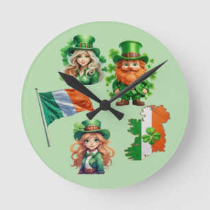Relógio Redondo Sorte do IRISH