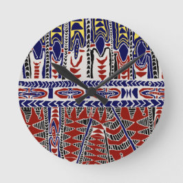 Relógio Redondo South Seas Samoa Batik