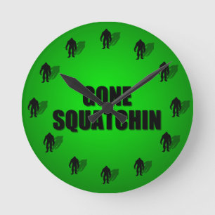 Relógio Redondo Squatchin ido