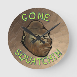 Relógio Redondo Squatchin ido