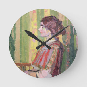 Relógio Redondo Sra. Robert Bevan, c.1913 (óleo em canvas)