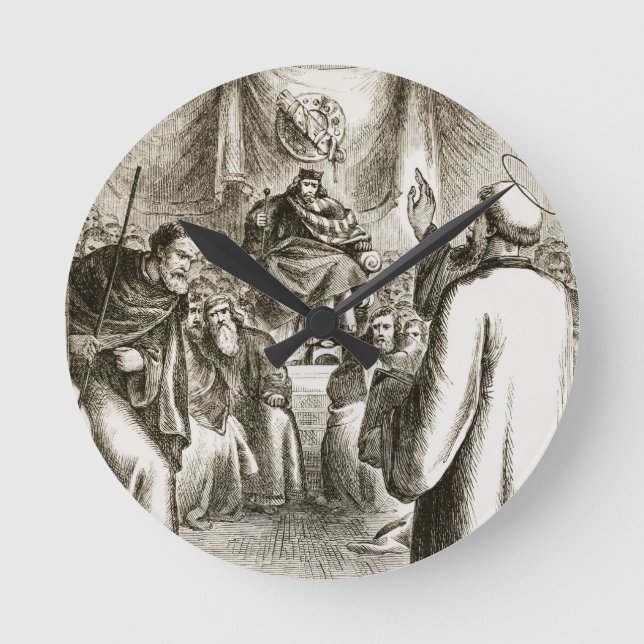 Relógio Redondo St Patrick que preaching em Tara, 'do Trias Thu (Frente)