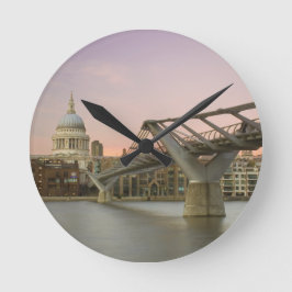 Relógio Redondo St Pauls Cathedral At Dusk