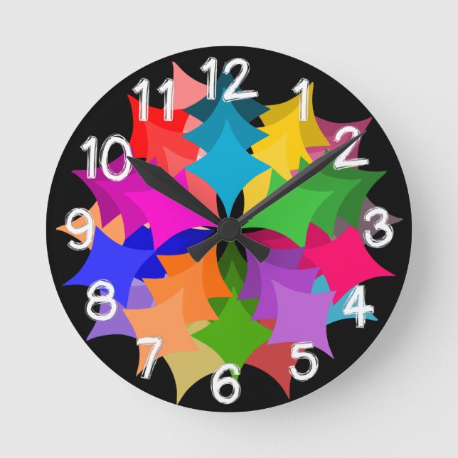 Relógio Redondo Star Wreath  (Frente)