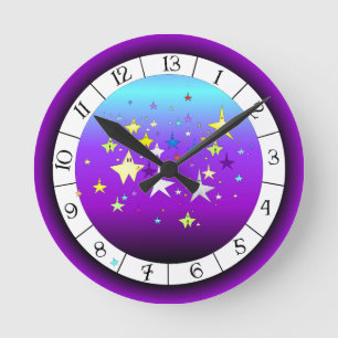 Relógio Redondo Starzy 13 Hour Wall Clock