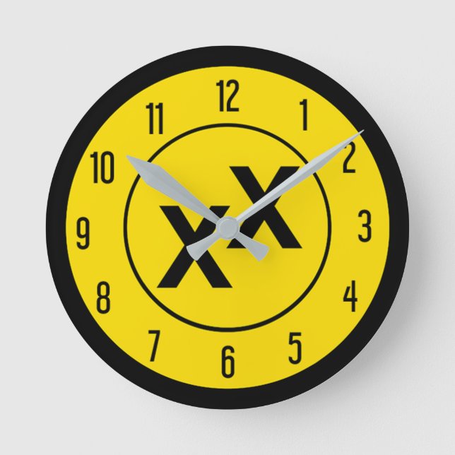 Relógio Redondo State of Jefferson Double-Cross X X Wall Clock (Frente)