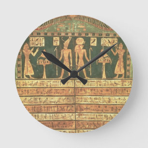 Relógio Redondo Stele de Horsiese, período atrasado (madeira