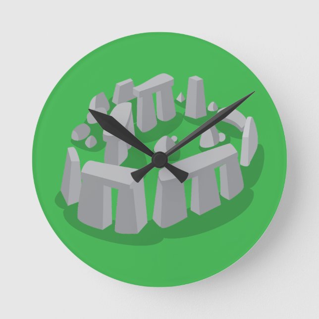 Relógio Redondo Stonehenge da Inglaterra (Frente)