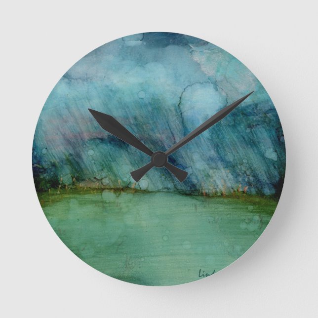 Relógio Redondo Stormy Weather (Frente)