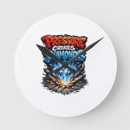 Relógio Redondo Streetwear Motivation Graphic