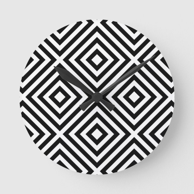 Relógio Redondo Stripes Pattern (Frente)