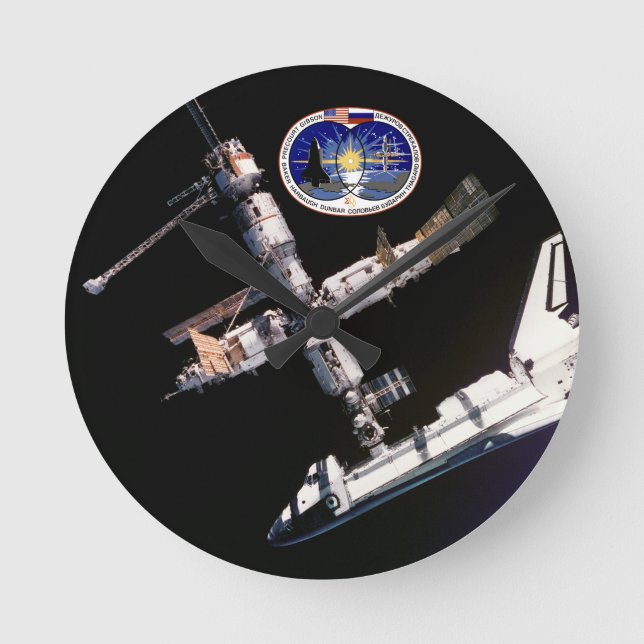 Relógio Redondo STS-71 (Atlantis e Mir) (Frente)