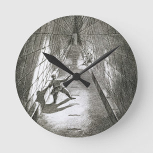 Relógio Redondo Subida interior de uma pirâmide, c.1780 (gravura)