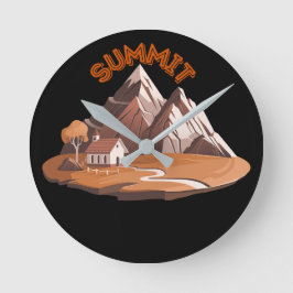 Relógio Redondo ​Summit Mountain Adventure Round Wall Clock