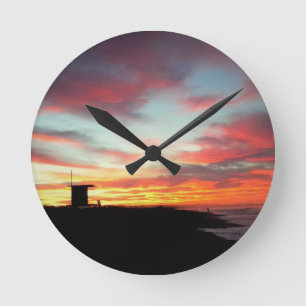Relógio Redondo Sunrise em Newport Beach, CA