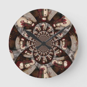 Relógio Redondo Surpreendente Snowman