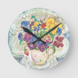 Relógio Redondo Sweet Afternoon: Luminous