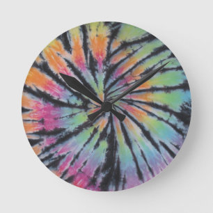 Relógio Redondo Swirl Tie Dye