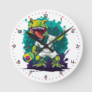 Relógio Redondo T-Rex de Pickleball