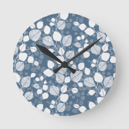 Relógio Redondo Tangled Canopy of Leaves XL whisper grey foliage