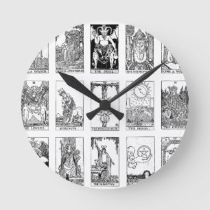 Relógio Redondo tarot antigo