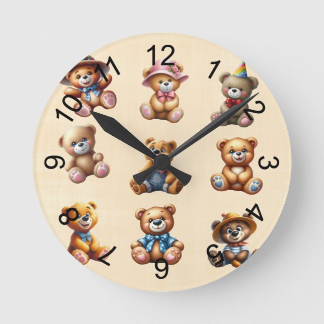 Relógio Redondo Teds (Frente)