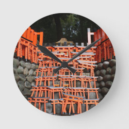 Relógio Redondo Temple Stone Extremo Oriente