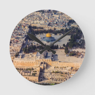 Relógio Redondo Templo Monte Jerusalém Cidade Velha Domo da Rocha