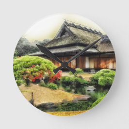 Relógio Redondo Templo Okayama Japão