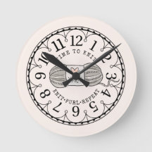 Tempo para Knit Yarn Clock Face