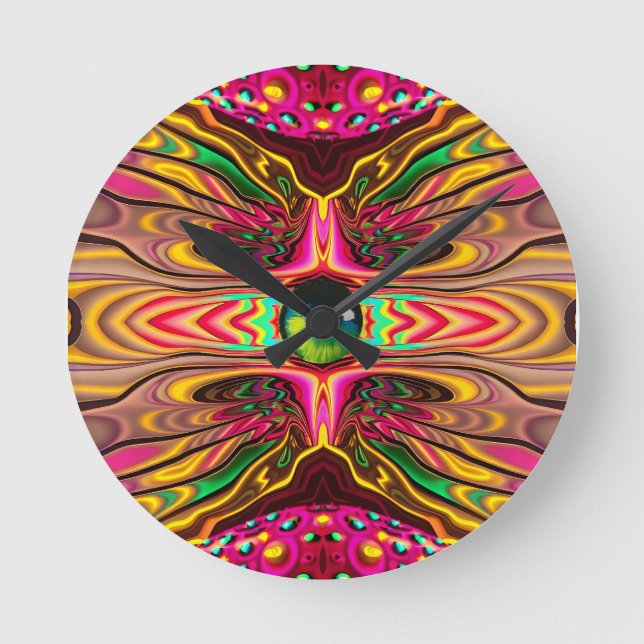 Relógio Redondo Testemunha para o Processo - Ken Gage Art (Frente)