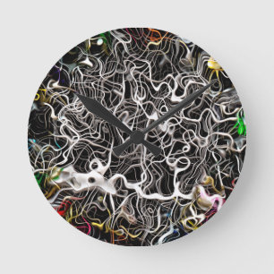 Relógio Redondo textura do plano de fundo do abstrato