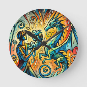 Relógio Redondo  the dragon keeper