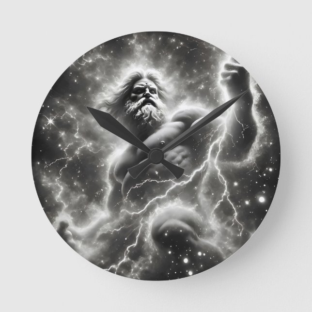 Relógio Redondo  the mighty zeus (Frente)