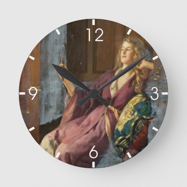 Relógio Redondo The Minx (by John Collier) (Frente)