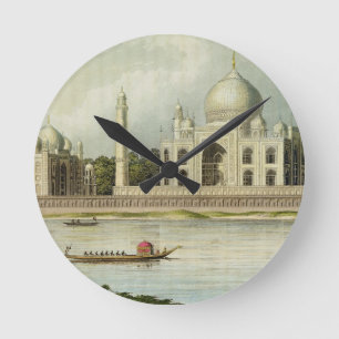 Relógio Redondo The Taj Mahal, Tomb of the Emperor Shah Jehan and