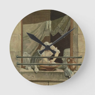 Relógio Redondo The Washerwoman, engraved by J. Laurent Julien (c1