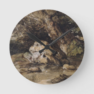 Relógio Redondo Thomas Gainsborough uma paisagem montanhosa com