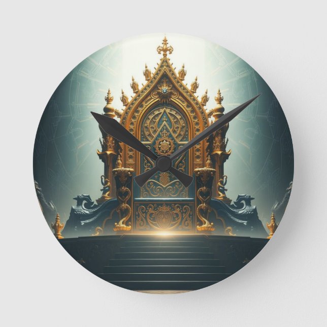 Relógio Redondo „Thron der Götter – Sitz der himmlischen Macht“ (Frente)