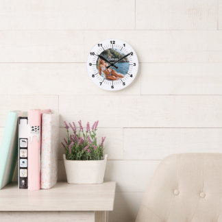 Relógio Redondo TIME! ⏰ Custom Wall Clock – Add Your Design