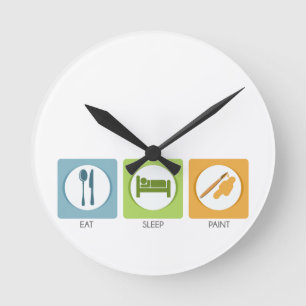 Relógio Redondo Tinta do sono