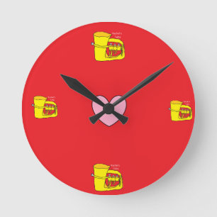 Relógio Redondo Toda a hora é tempo da tuba