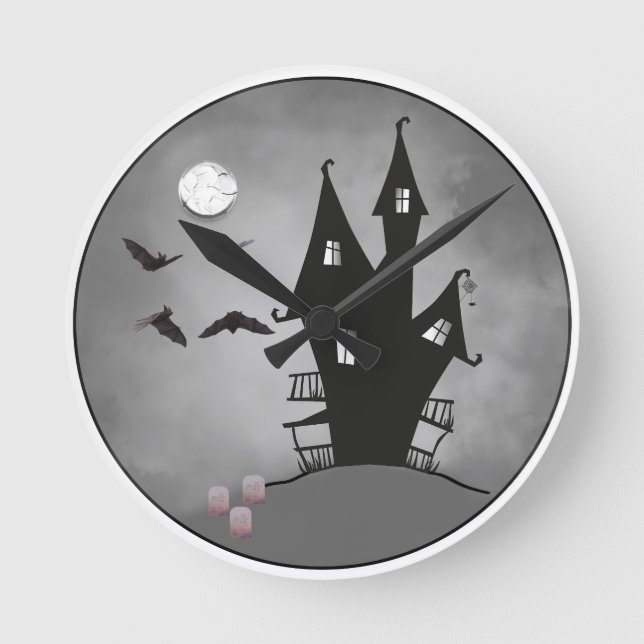 Relógio Redondo tombstones caseiros (Frente)