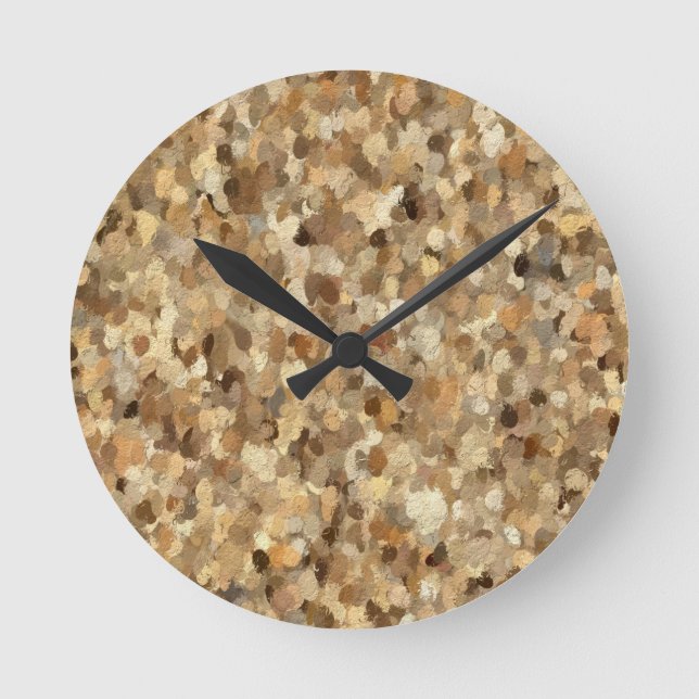 Relógio Redondo Toneladas de rochas pardas do poder judiciário (Frente)