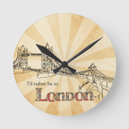 Relógio Redondo Torre Bridge London Wall Clock