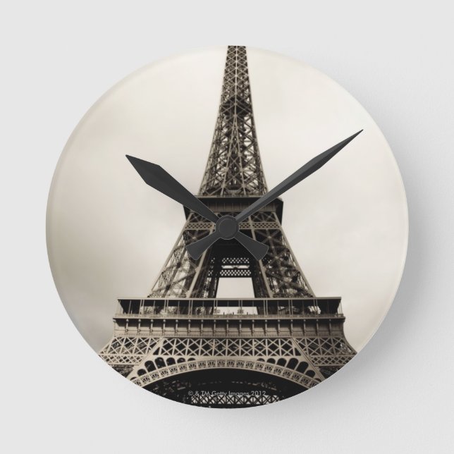 Relógio Redondo Torre Eiffel 8 (Frente)
